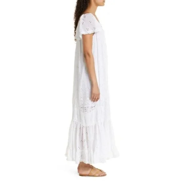 byTiMo Broderie Anglaise Midi white Dress Size S - Picture 11 of 11